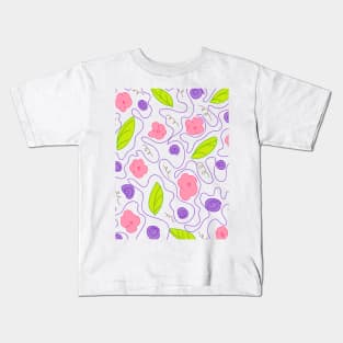 Cute Floral Pattern Art Kids T-Shirt